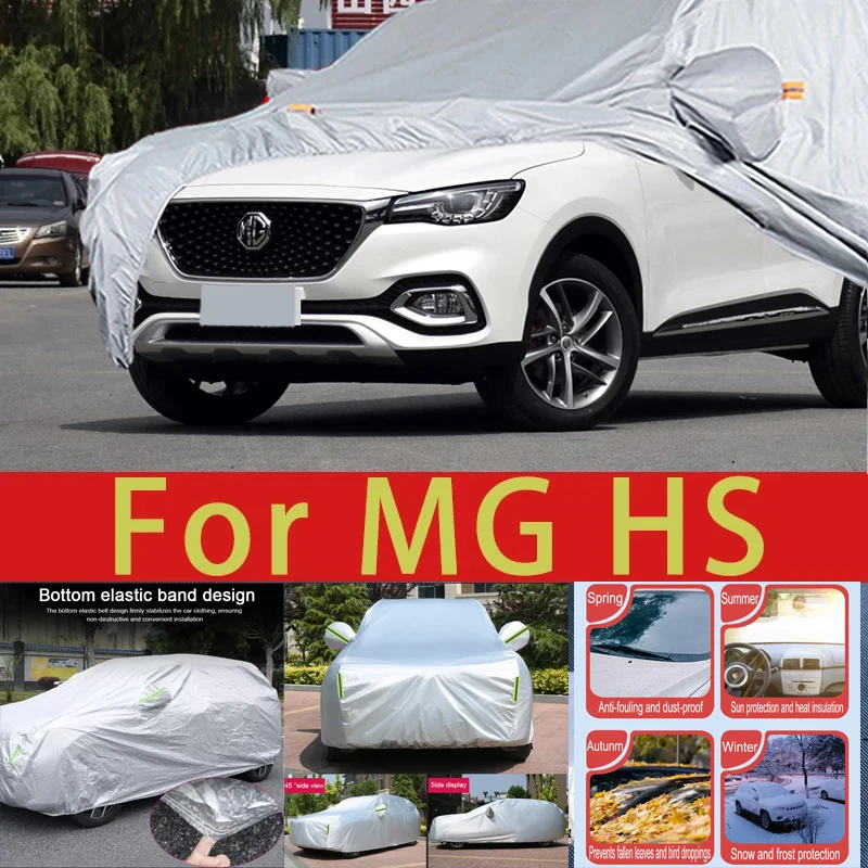 

For MG HS Outdoor Protection Full Car Covers Snow Cover Sunshade Waterproof Dustproof Exterior Car accessories