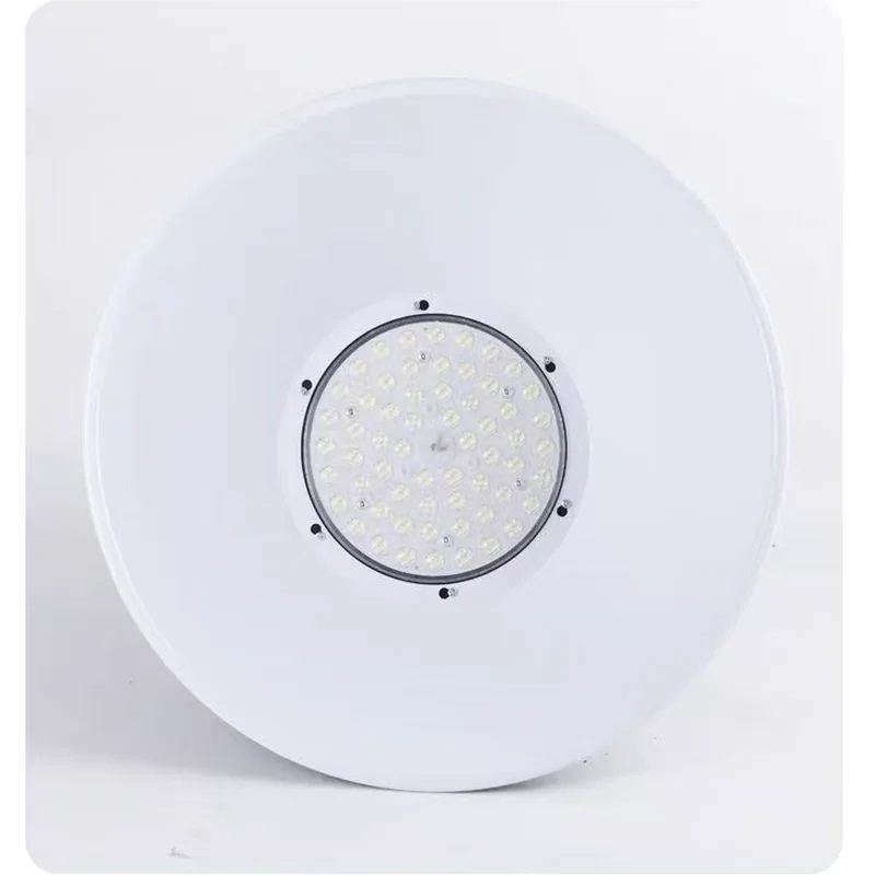 Lámpara LED de minería negra, lámpara LED de doble aleta, iluminación de garaje de almacén de taller de fábrica, lámpara de techo industrial