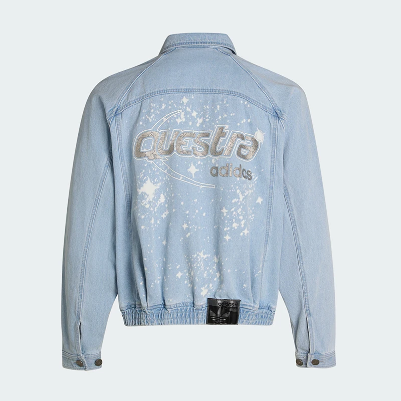 Adidas genuine clover men's sports loose jacket denim jacket KX4824