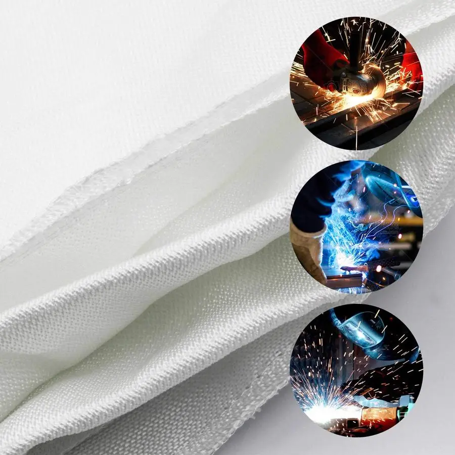 بطانية حريق من الألياف الزجاجية شديدة التحمل تحمي منطقة العمل من سباركس 80 × 80 بوصة