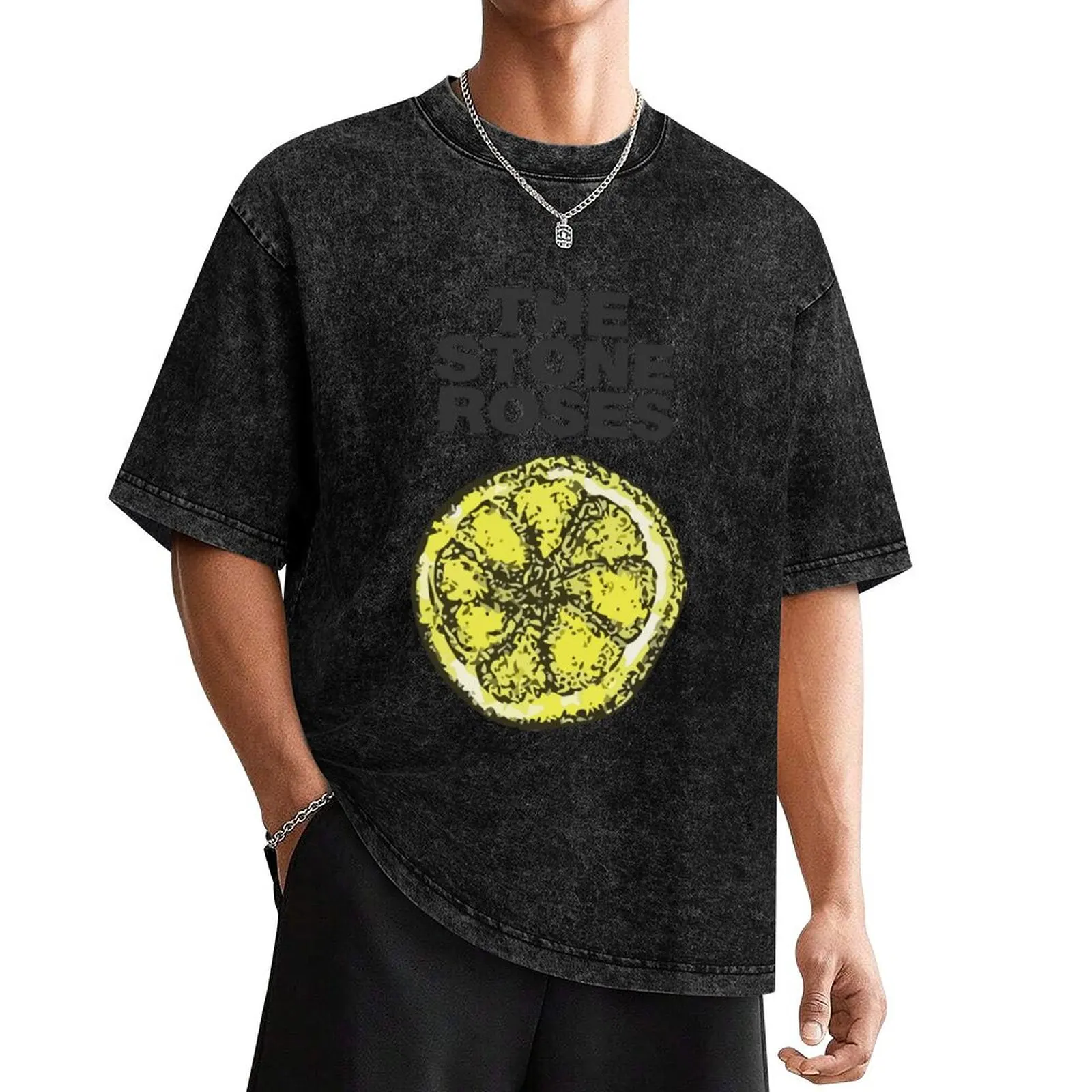 

Stone Roses Merch The Stone Roses Lemon T-Shirt korean fashion boys animal print summer tops tshirts for men