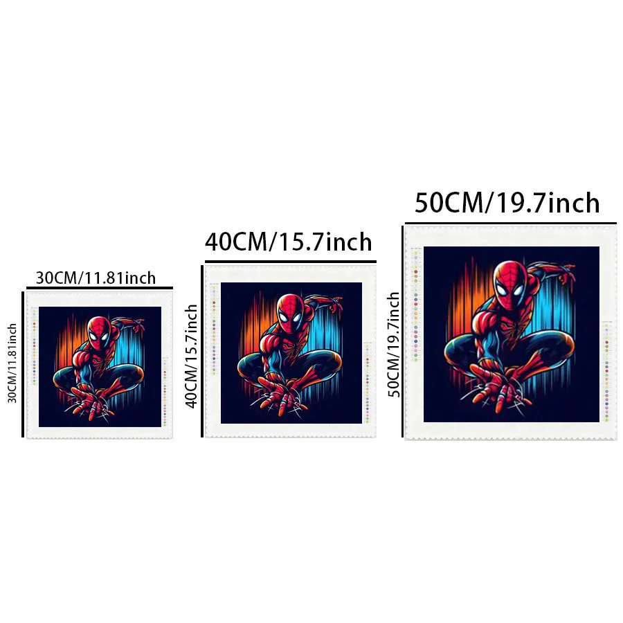 1 Piece - Potdemiel-5D-DIY - Flocking Cloth - Special Drill - Diamond Painting Set - Spider-Man - Diamond Art