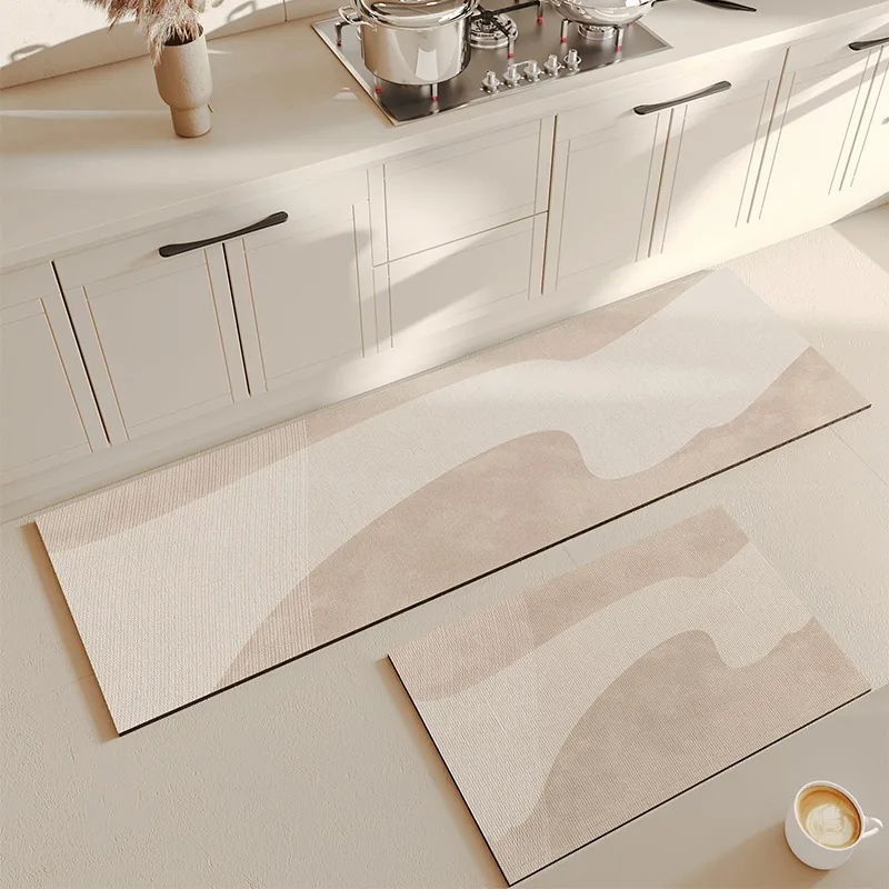 

Kitchen Carpet Water-absorbing Quick-drying Diatom Mud Floor Mat Oil-absorbing Non-slip Soft Foot Mats Long Strip Decoration Rug