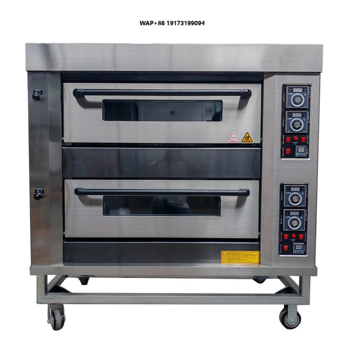 

2 Deck 4 Trays Commercial Kitchen Gas Oven Bakery Machine Equipment Baking Oven Bread Cake Deck Oven