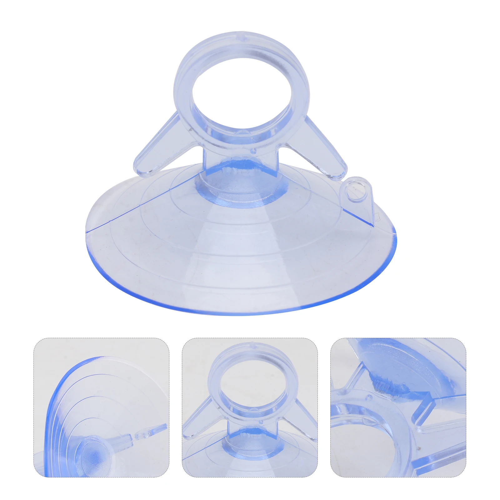 

12pcs 45Mm Pvc Suction Cup Fish Tank Fixed Glass Sucker Transparent Aquarium Reptiles Box Multi-Purpose Stable Vacuum Pull Ring