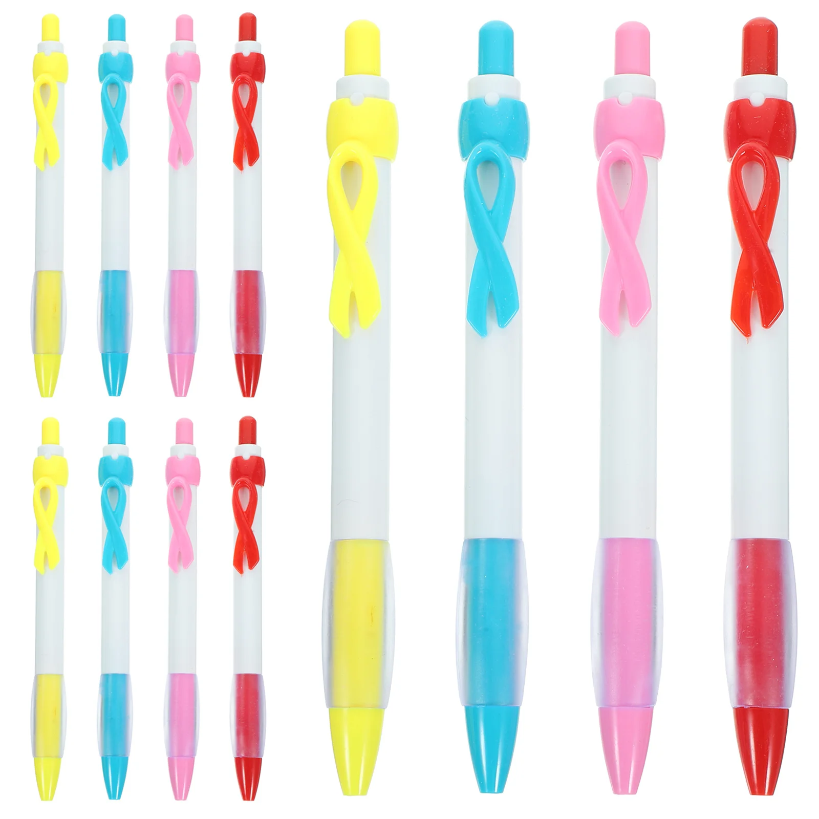

12 Pcs Ergonomic Ballpoint Pen Business Small Pens Plastic Press Office Household