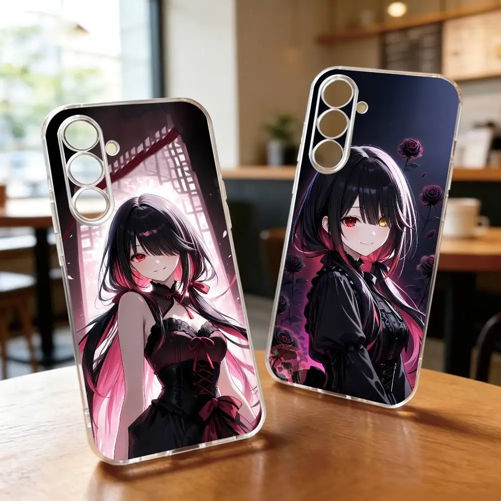 Date A Live Tokisaki Kurumi Phone Case Transparent Silicone Soft For SamsungA10,12,20,21S,30,31,40,50,51,52,70,71