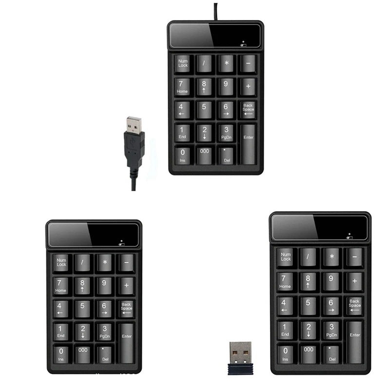 Multifunction Portable Numeric Keyboard Numeric Keypad USB Computer Financial Accounting Mini Keyboard Wired