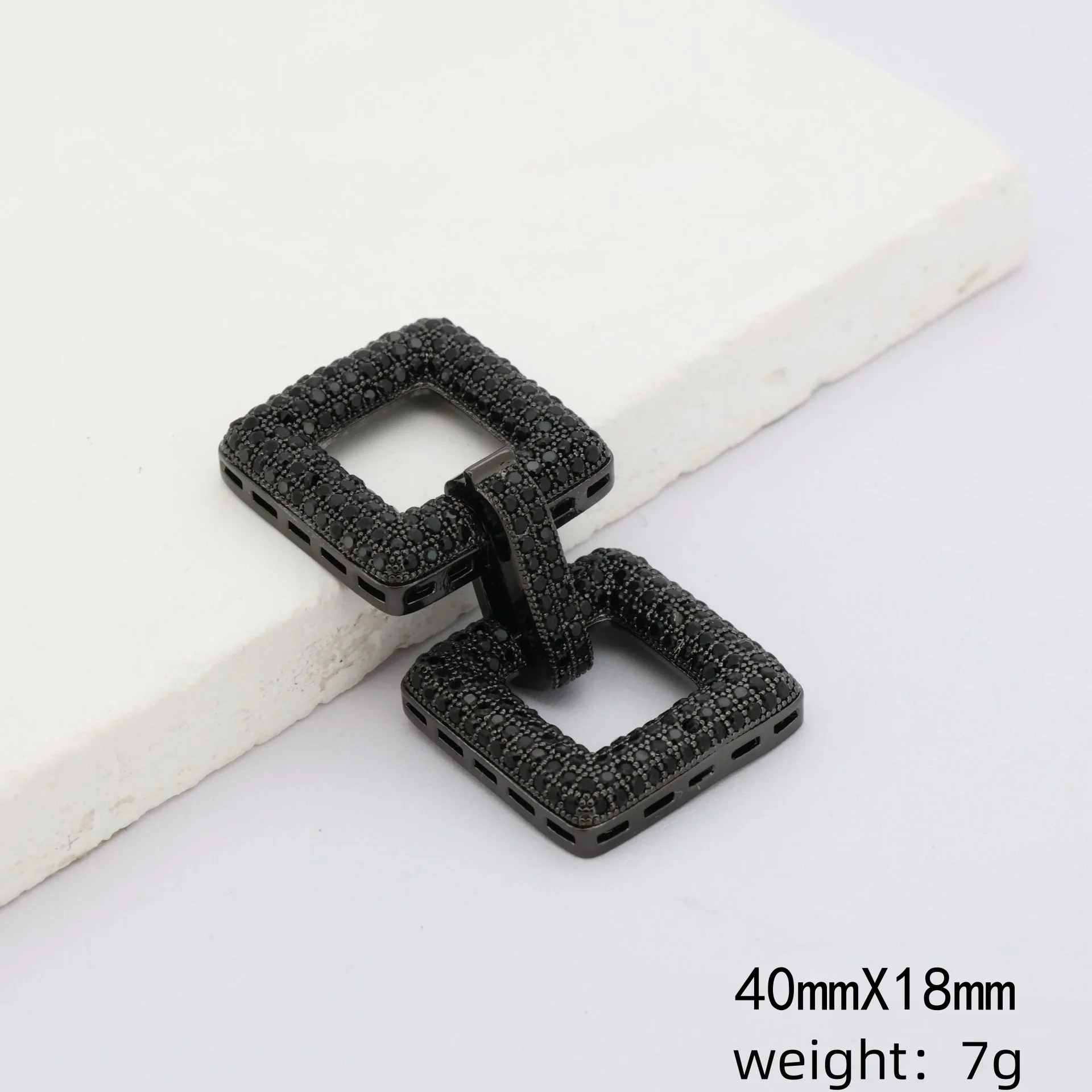 1 Piece Elegant Trendy Fashionable Full-set Zirconia Heart-shaped 8-shaped Clasp DIY Jewelry Pearl Necklace Connector Accessory