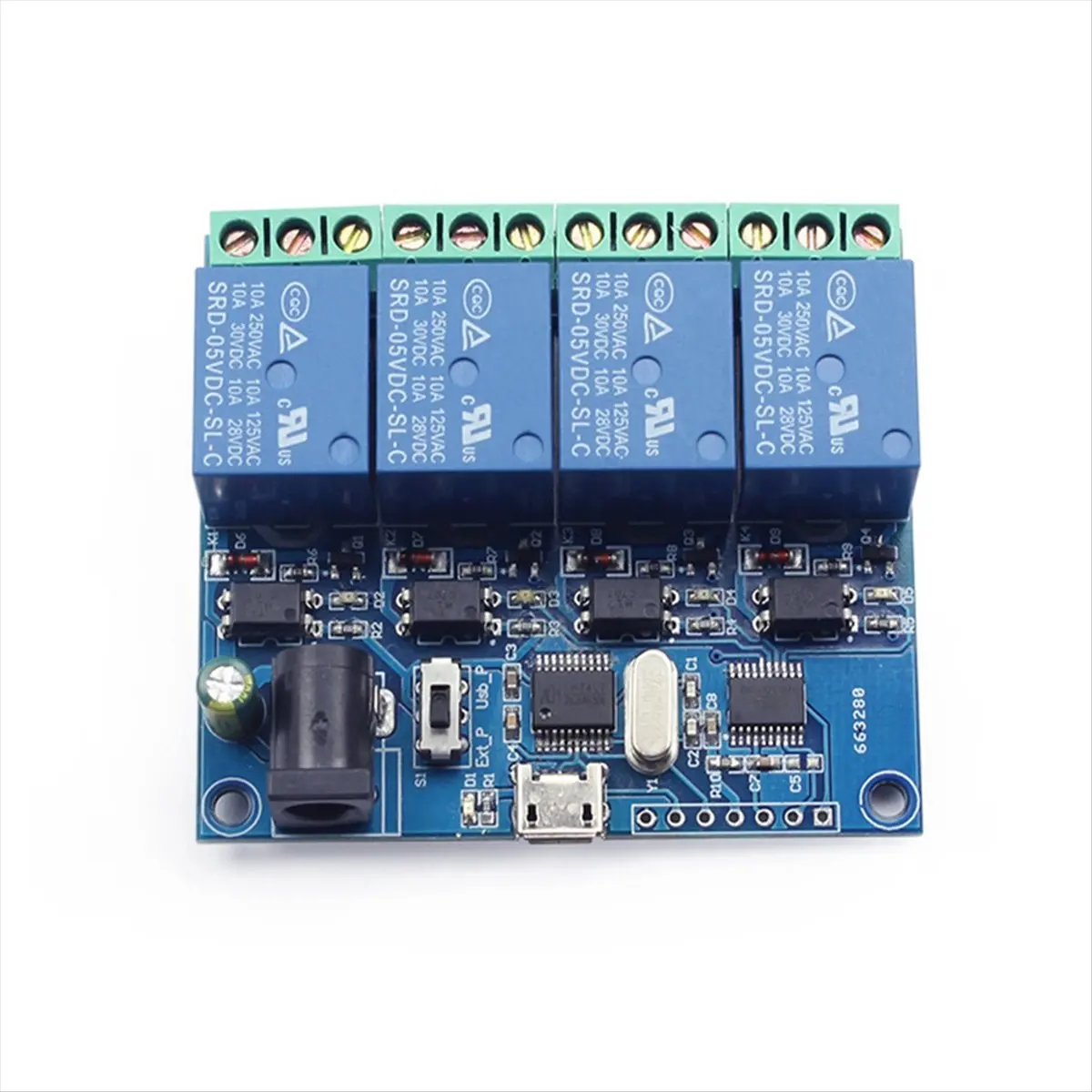 SWXF 4 Channel USB Relay Module LCUS-4 Intelligent Control Relay Smart Switch USB 5V Smart Switch