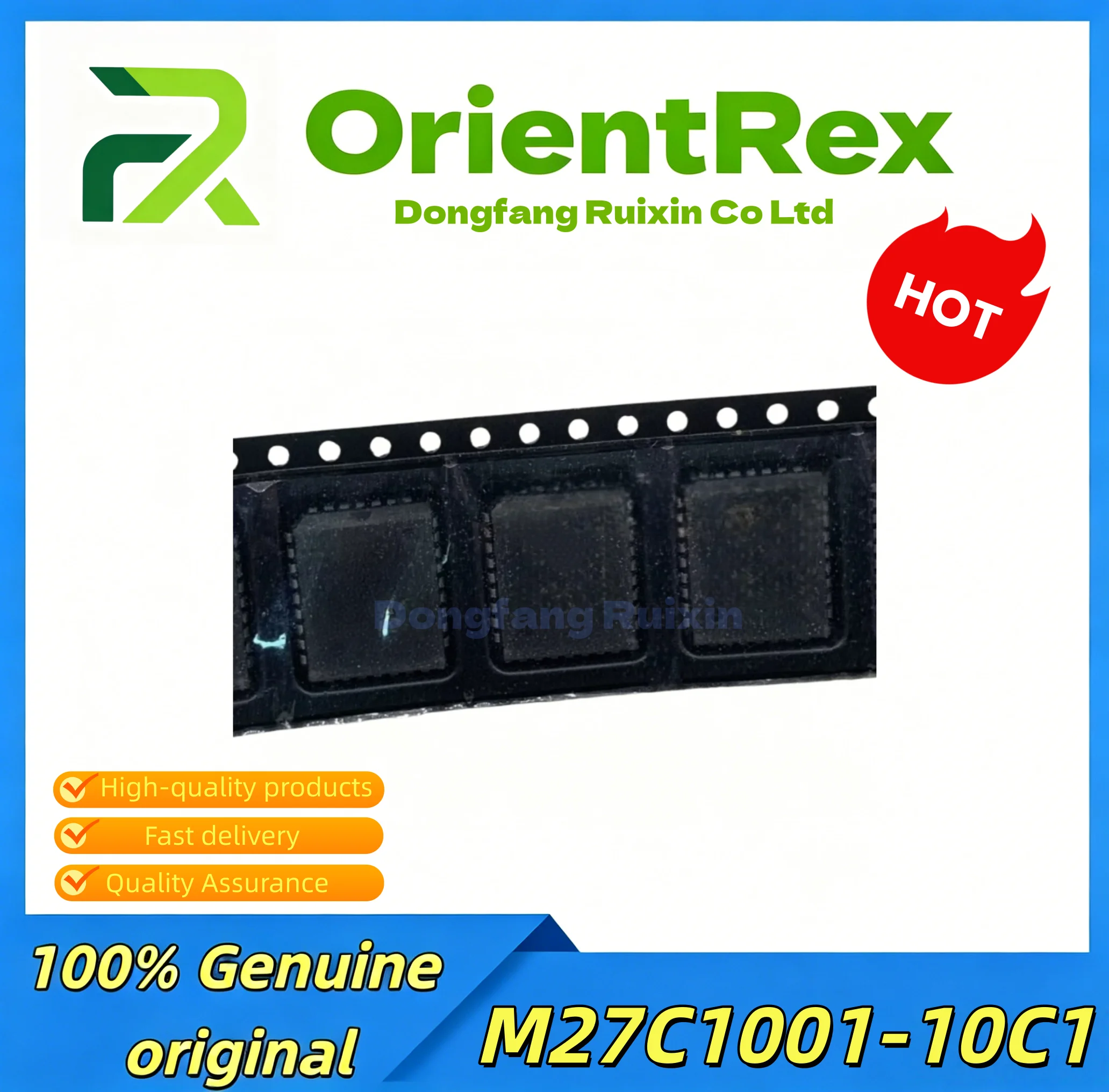 100% New original M27C1001-10C1 M27C1001 PLCC32 Chipset(10Pcs/Lot)