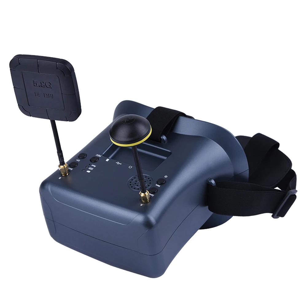 Occhiali 9IMOD 5.8G FPV VR 008D 008DPRO Occhiali FPV 40CH da 4,3 pollici con DVR per drone da corsa