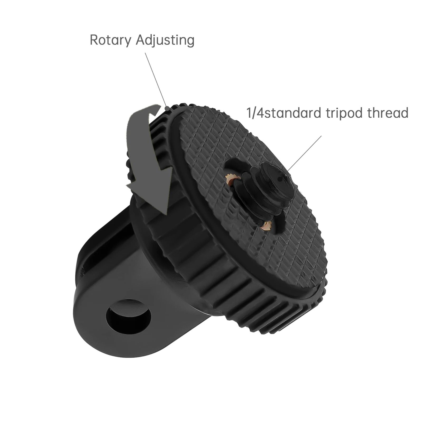 Stativ-Montageadapter, 1/4 Schraubenkopf-Adapter, passend für Hero 8, 7, 6, 5, passend für DJI Action-Kamera, DSLR, DV-Zubehör-Kits