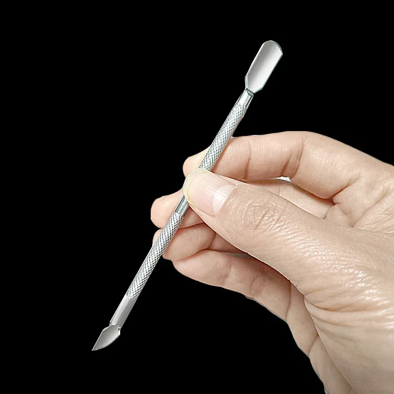 5PCS Pedicure Manicure Nail Art Cleaner Care Tool Double-ended Dode Huid Remover 2-Manieren Rvs nagelriem Pusher