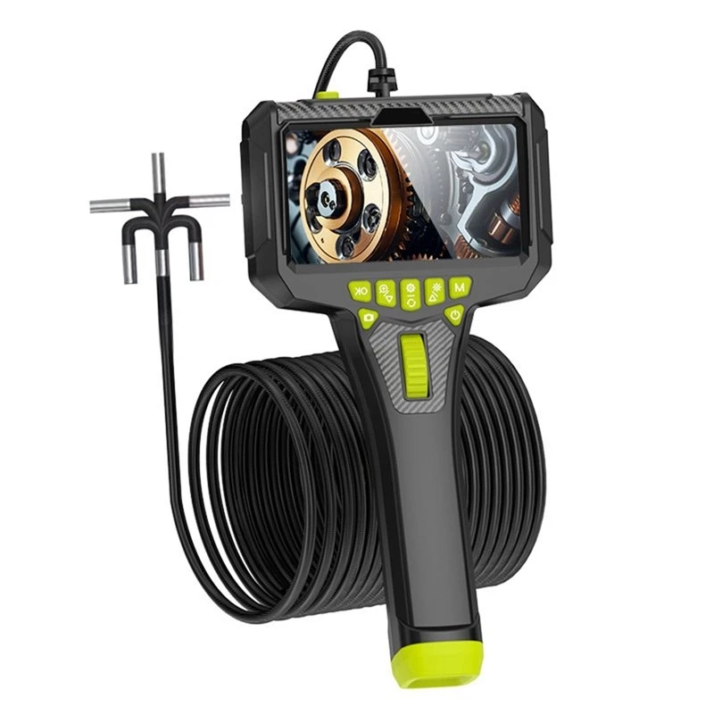 [NEW!A25P】 Endoscope HD Camera 5-Inch Screen 360° Steering 6Mm Lens Automotive Maintenance Engine Industrial Pipeline Detector