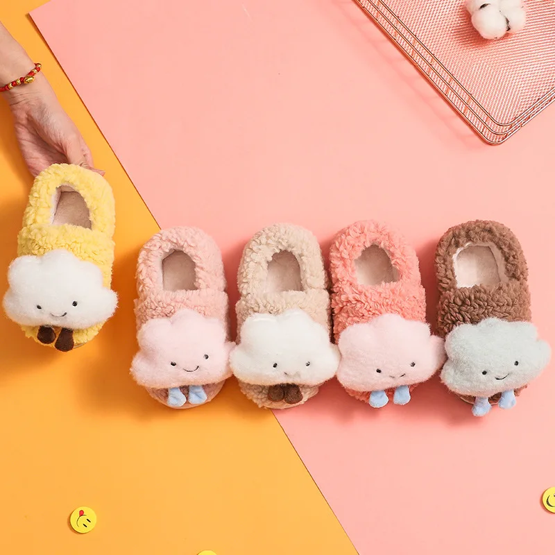 

Children Cotton Slippers Winter Warm Kids Shoes Cute Cartoon Cotton Shoes Indoor Non-slip Home Shoes Boys Girls Comfort Slippers