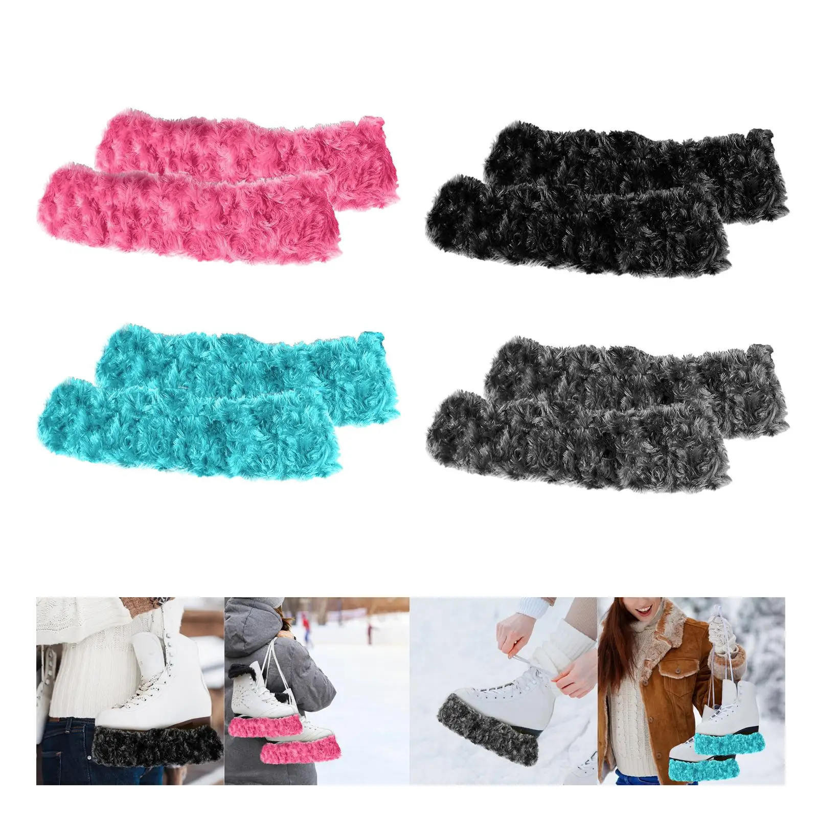 2Pcs Ice Skate Blade Covers Skating Blade Guards for Hockey Skates Training