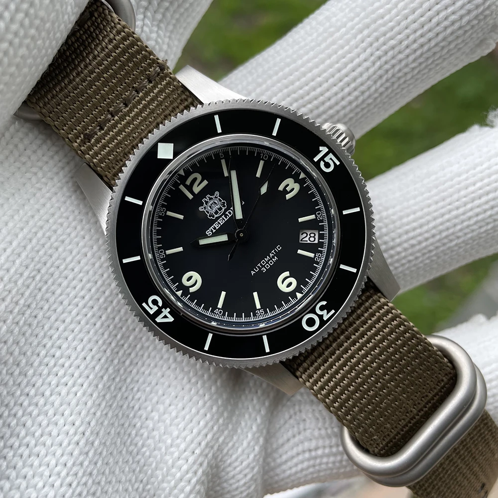STEELDIVE SD1952 Japan NH35A Movement 41mm Automatic Watch Ceramic Bezel C3 luminous Sapphire Glass 300M Men Dive Watch