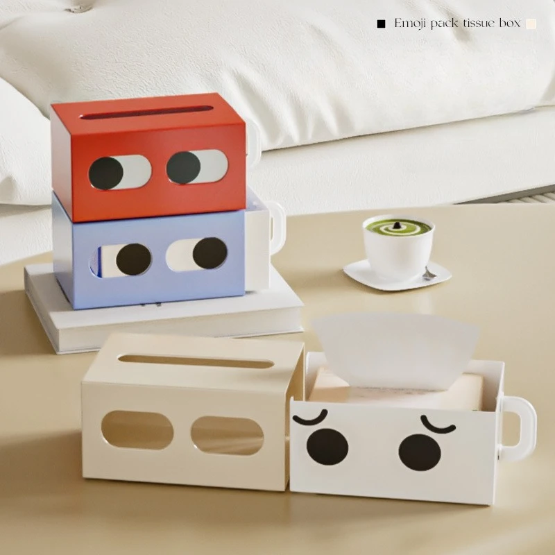 Taschentuchbox mit lustigem Ausdruck im Cartoon-Stil. Taschentuchboxen für Küche, Wohnzimmer und Badezimmer, geeignet für mehrere Szenarien