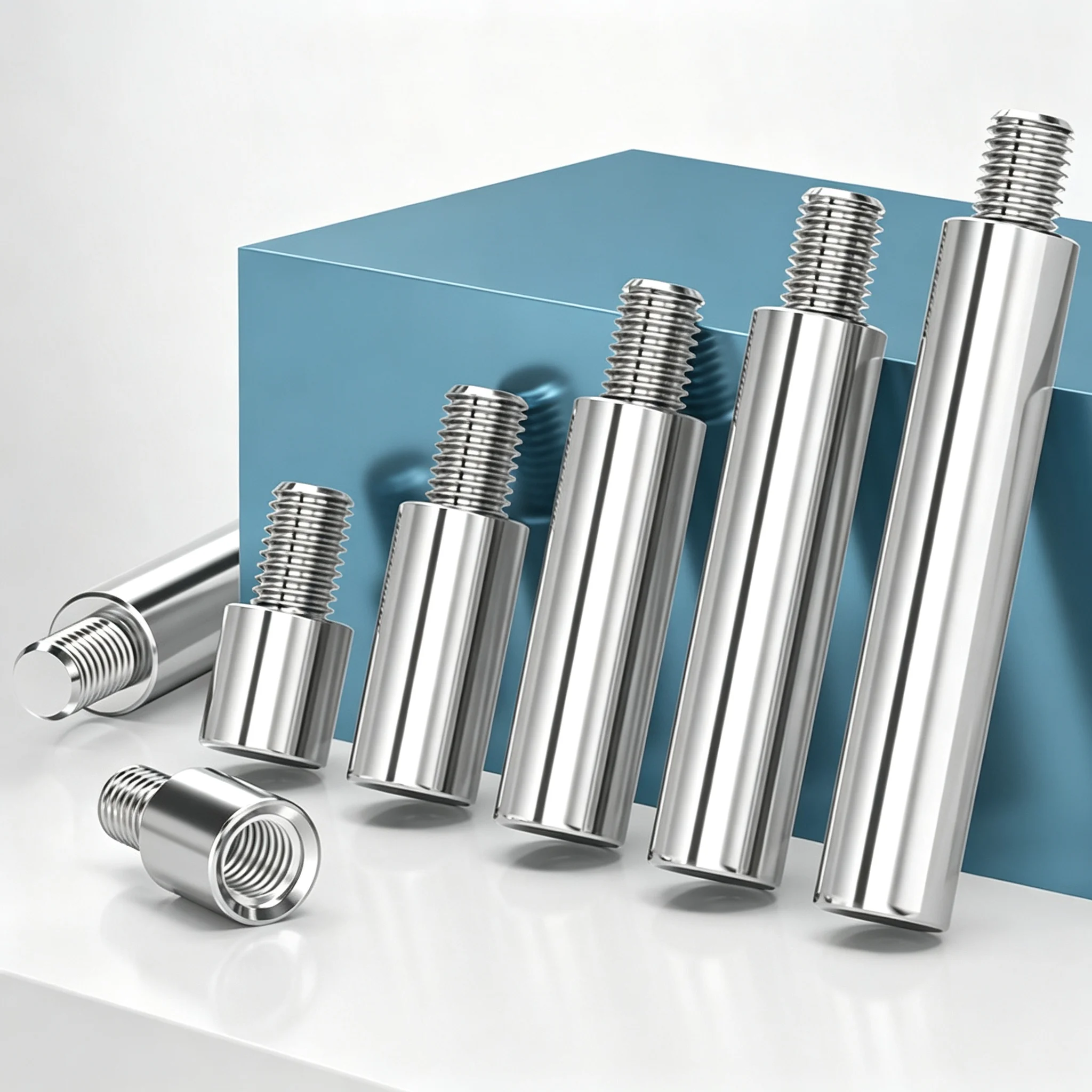 304 Stainless Steel Round Standoff Spacer Male Thread Studs M2-M10 PCB Motherboard Hex Column Screw Bolt Assortment Kit