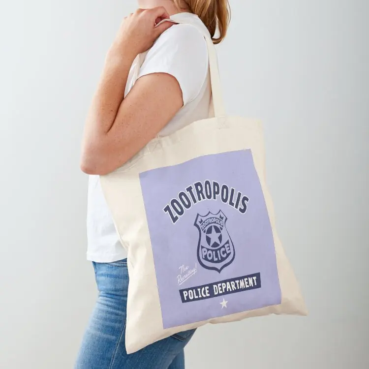 

Police Department Badge Bunny Tote Bag shopping bag logo Beach bag woman shopping Shopper handbag