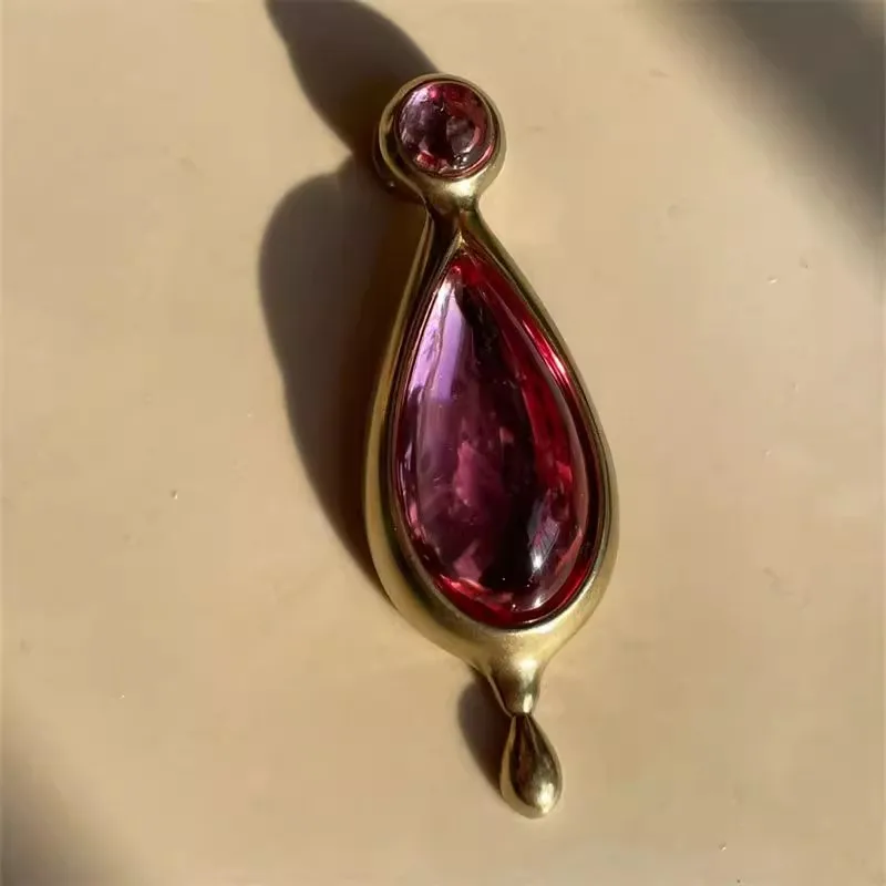 Necklace Kaname Madoka Pink Water Drop Crystal Choker Jewelry Fans Gifts Pendant Lovely Gift