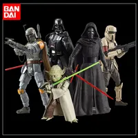 Bandai Anime Figure Star Wars X-Wing Starfighter Boba Fett Master Yoda Shoretrooper K-2SO Kylo Ren Darth Vader Assembly Model