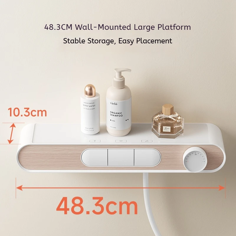 High Quality Simple Fashion Wall-Mounted Digital Control Anti-Scald Thermostatic Rain Massage Bathroom Shower Set With Slide Bar