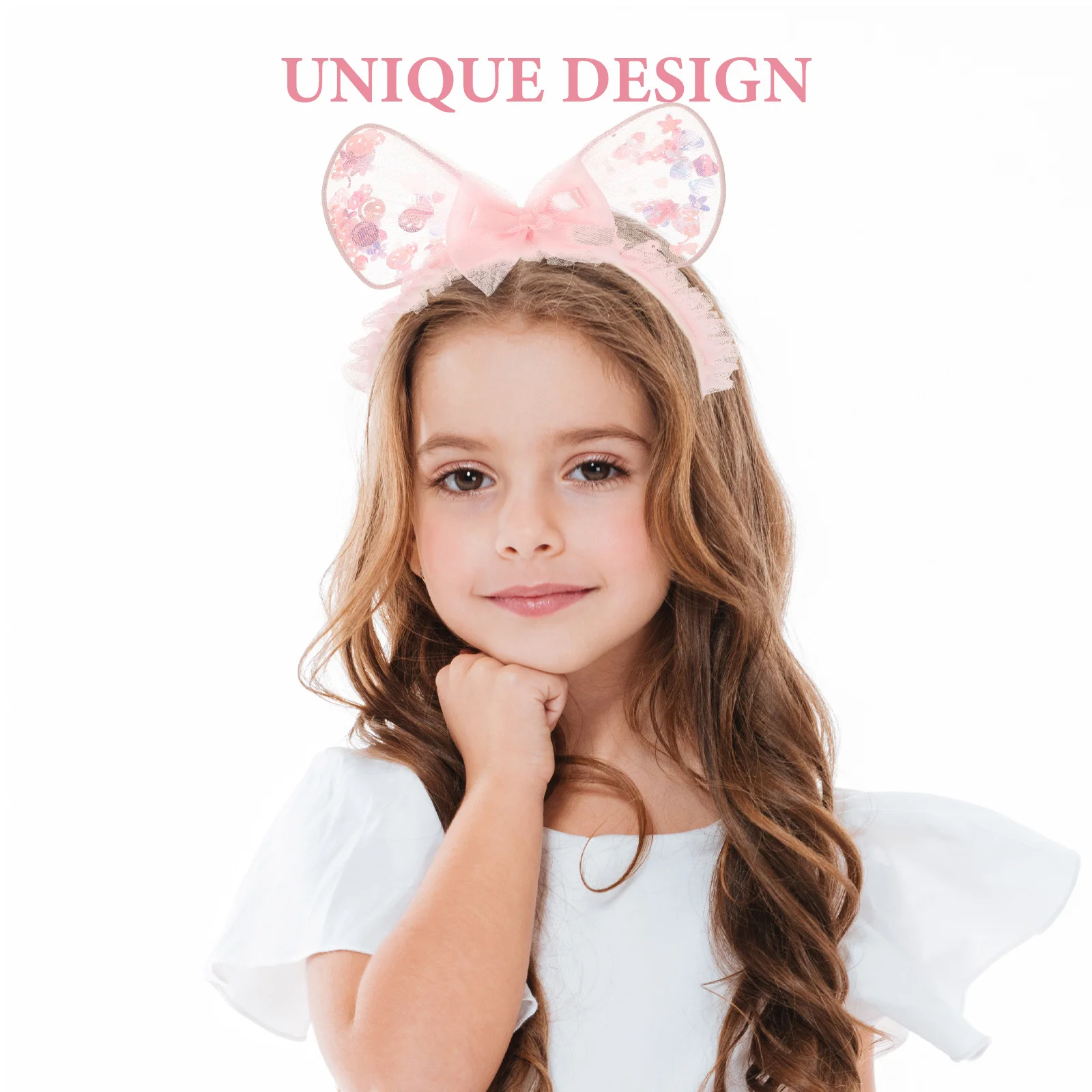 

Princess Tulle Hair Clip Bow Headband Girls Women Hair Accessory Wedding Party Birthday Prom Decorative Headpiece