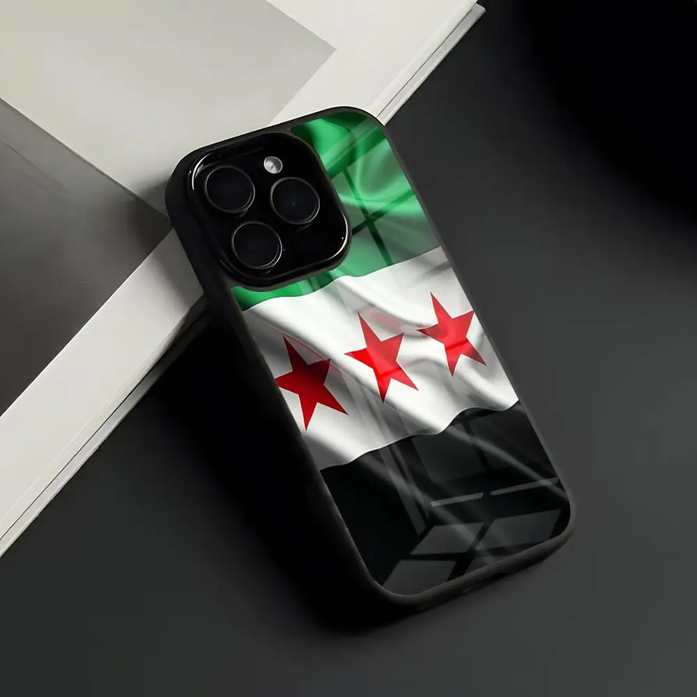Syrian Arab Republic Syria Phone Case For IPhone 18 Pro Max 17 16 15 14 13 11 Pro Max Plus Glass Phone Case view 6