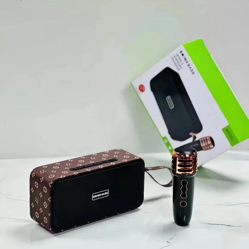 

Wireless Microphone Portable Bluetooth Caixa De Som Subwoofer Handheld Mobile Karaoke Microphone Supports Card Insertion Speaker