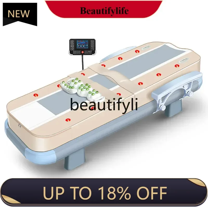 

Massage bed Tuina lifting elderly 3D spine scanning massage cervical spine glaze jade warm photon therapy bed