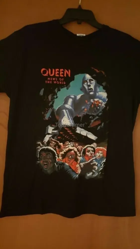 

Футболка Queen, совершенно новая футболка для среднихNews of the World Design