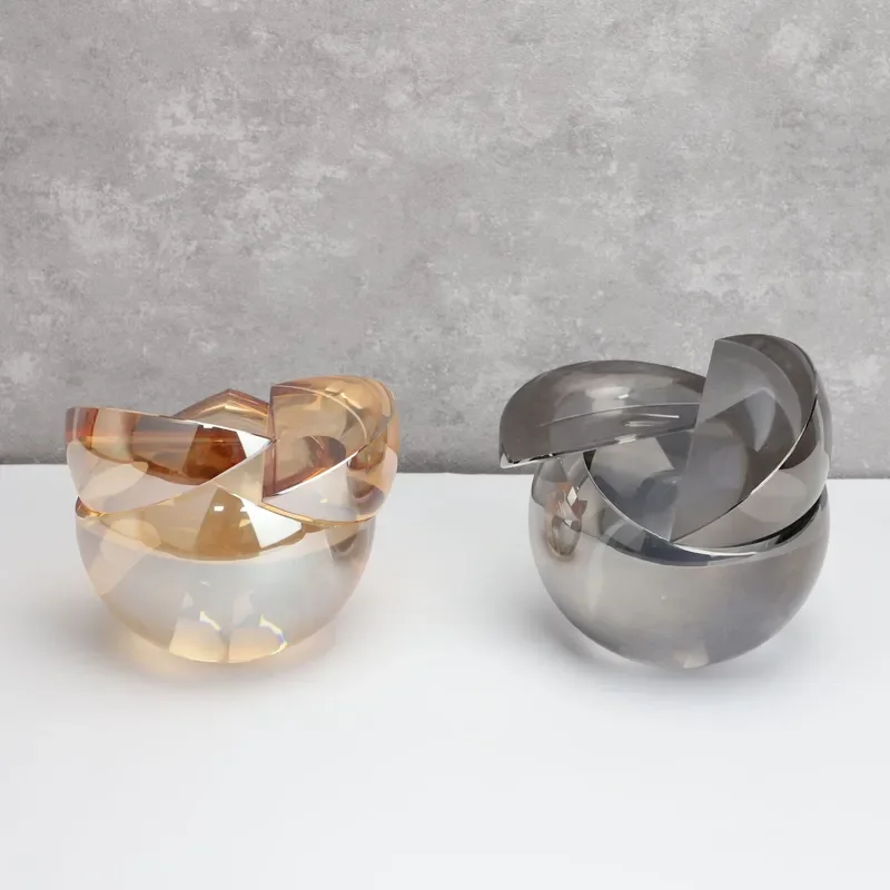 Modern simple irregular crystal model house sales department study living room bedroom entrance jewelry ornament