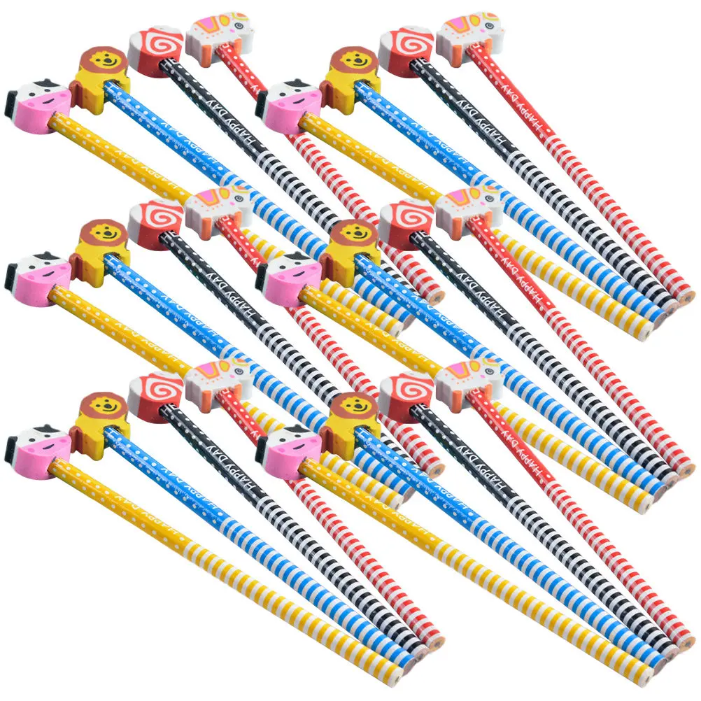 

30 шт., карандаши с героями мультфильмов, портативные деревянные карандаши, легкие, удобные для письма и рисования, принадлежности для рисования, карандаши с героями мультфильмов