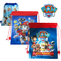 Paw Patrol Chase Drawstring Pocket Cartoon Tie Pocket Anime Gift Bag Children Backpack Travel Storage Bag Organizer Party Favors