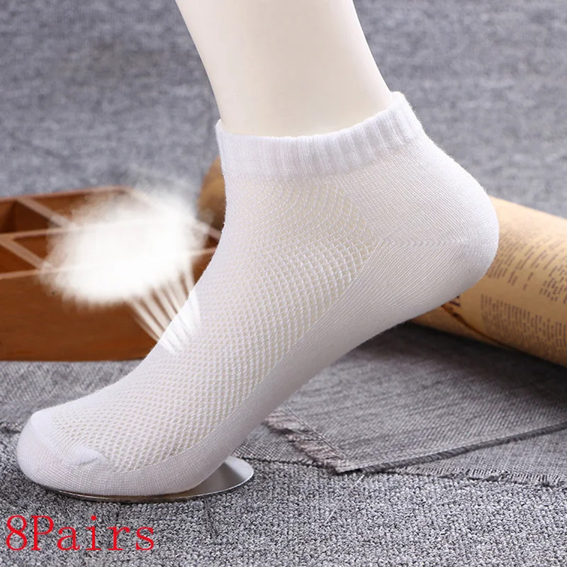 8 Pairs Women's Mesh Invisible Ankle Socks