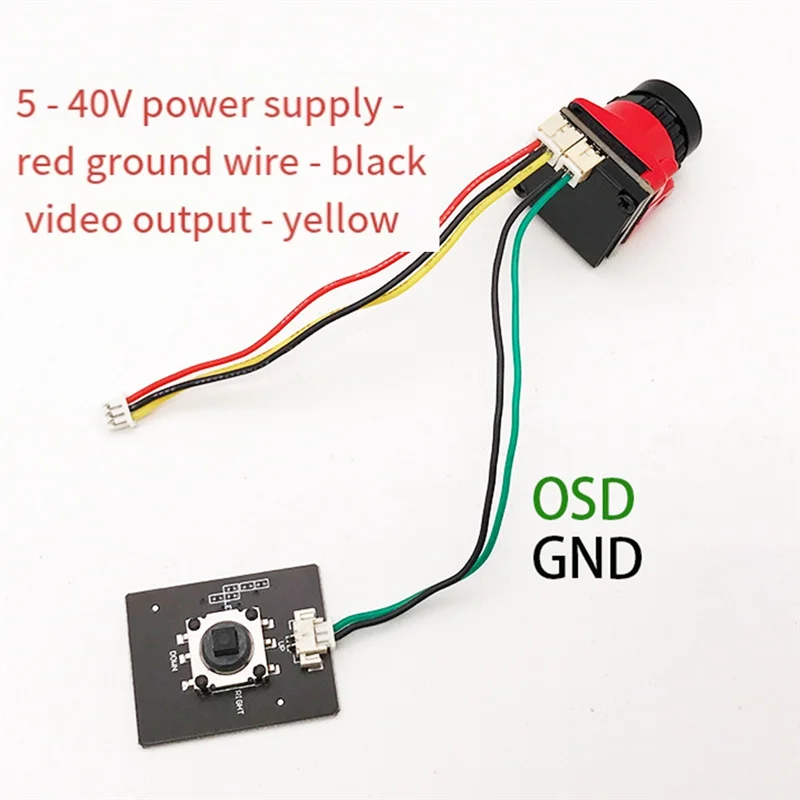 【2025 recentemente】1/1.8 1800tvl mini câmera fpv 2.1mm lente potência 5v-40v pal/ntsc com osd interno ajustável para rc fpv racing drone