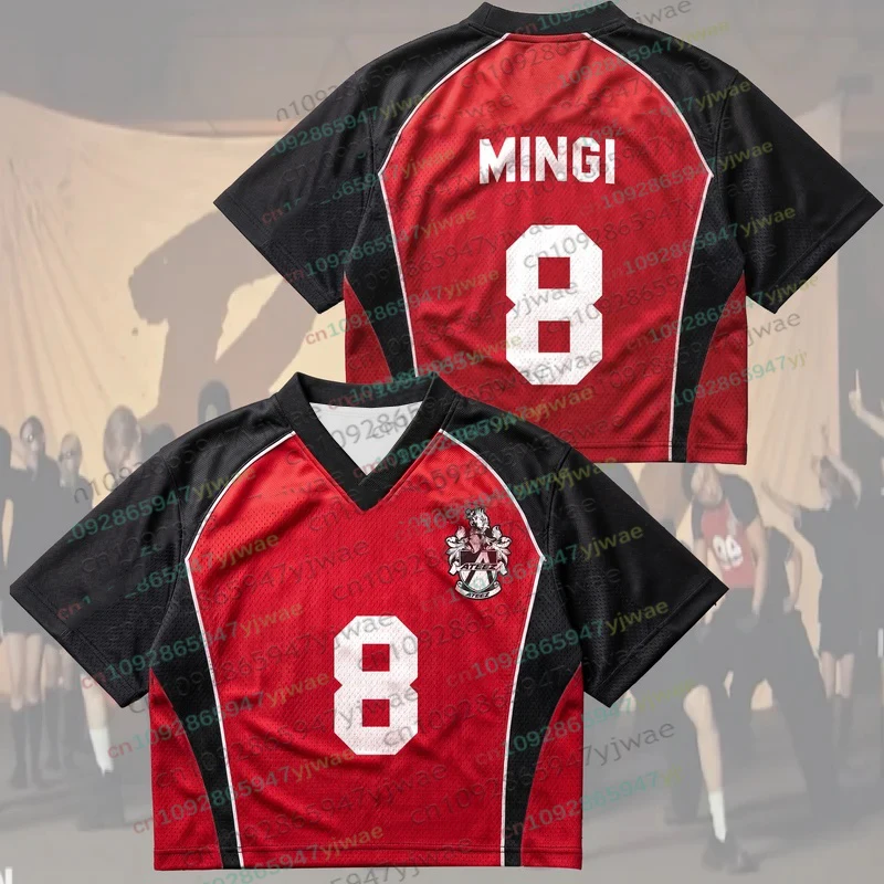 ATEEZ BAD US TV Performance Mesh Jersey Kpop Merchandise Geschenk für Fans Herbst Herren Damen Kurzarm T-Shirt Tops Kpop Fans Geschenk – Detail 8