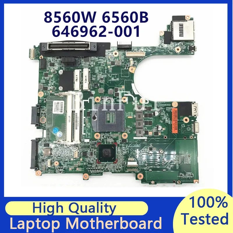 

646962-001 646962-501 646962-601 Mainboard For HP Probook 8560W 6560B 8560P Laptop Motherboard HM65 100%Full Tested Working Well