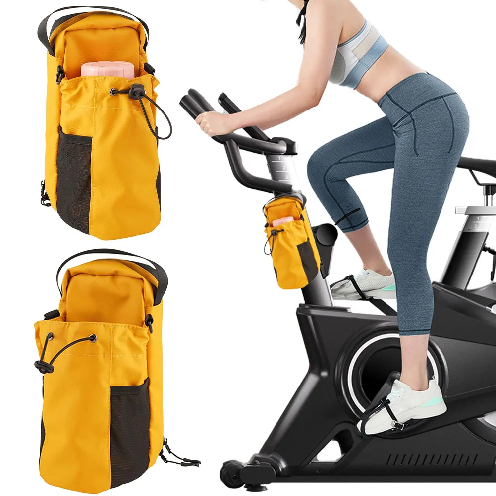 Bolsa de ginástica magnética, alça magnética, suporte para garrafa, bolsa crossbody, bolsa de ginástica para homens e mulheres