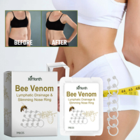 Lymphatic Drainage Slimming Nose Ring Break Down Fat Burner Remove Edema Body Shaping Essential Oil Ring Anti Cellulite Products