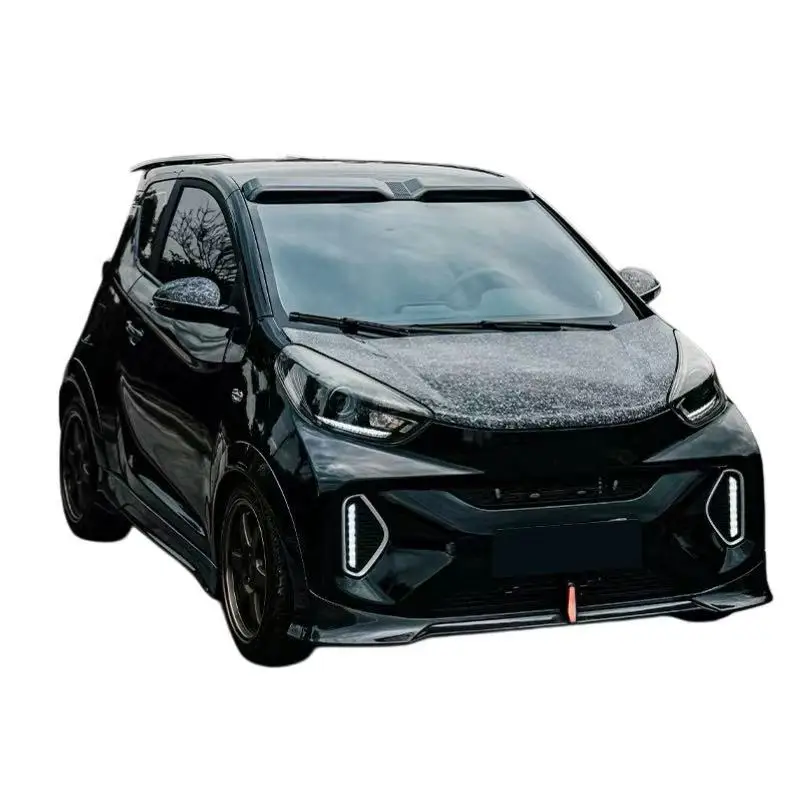 For Simone for Chery eQ1 Body Kit Little Ant Roof Rack Spoiler Front Lip Side Skirt Wheel Arch Flare Exterior Modification Set