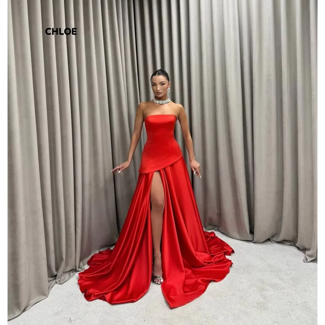 

Custom Made Luxurious Women's Evening Dresses Woman Elegant Party Dresses 2025 Line A Prom Gown Off-shoulder Sleeveless Dress