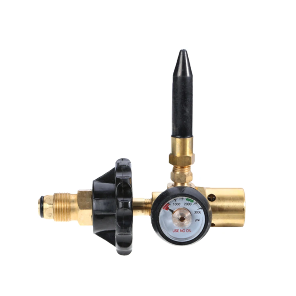 Helium Pressure Regulator In Brass For Inflating Devices CGA580 And G5/8 External Threads 1-200 Bar Input 1 MPa Output High Flow