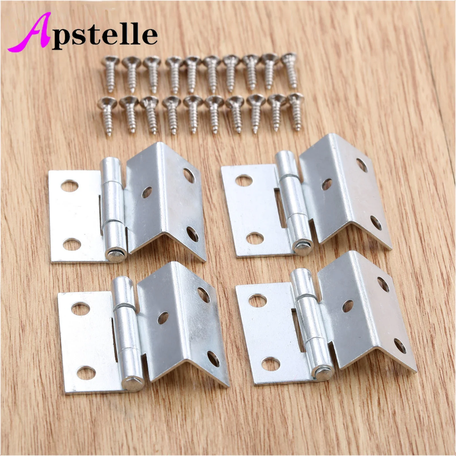 Apstelle 4 قطعة 25*15*12 مللي متر خزانة المفصلي الباب الأمتعة الأثاث مجوهرات صناديق خشبية خمر الصينية القديمة المفصلي زخرفة الأثاث