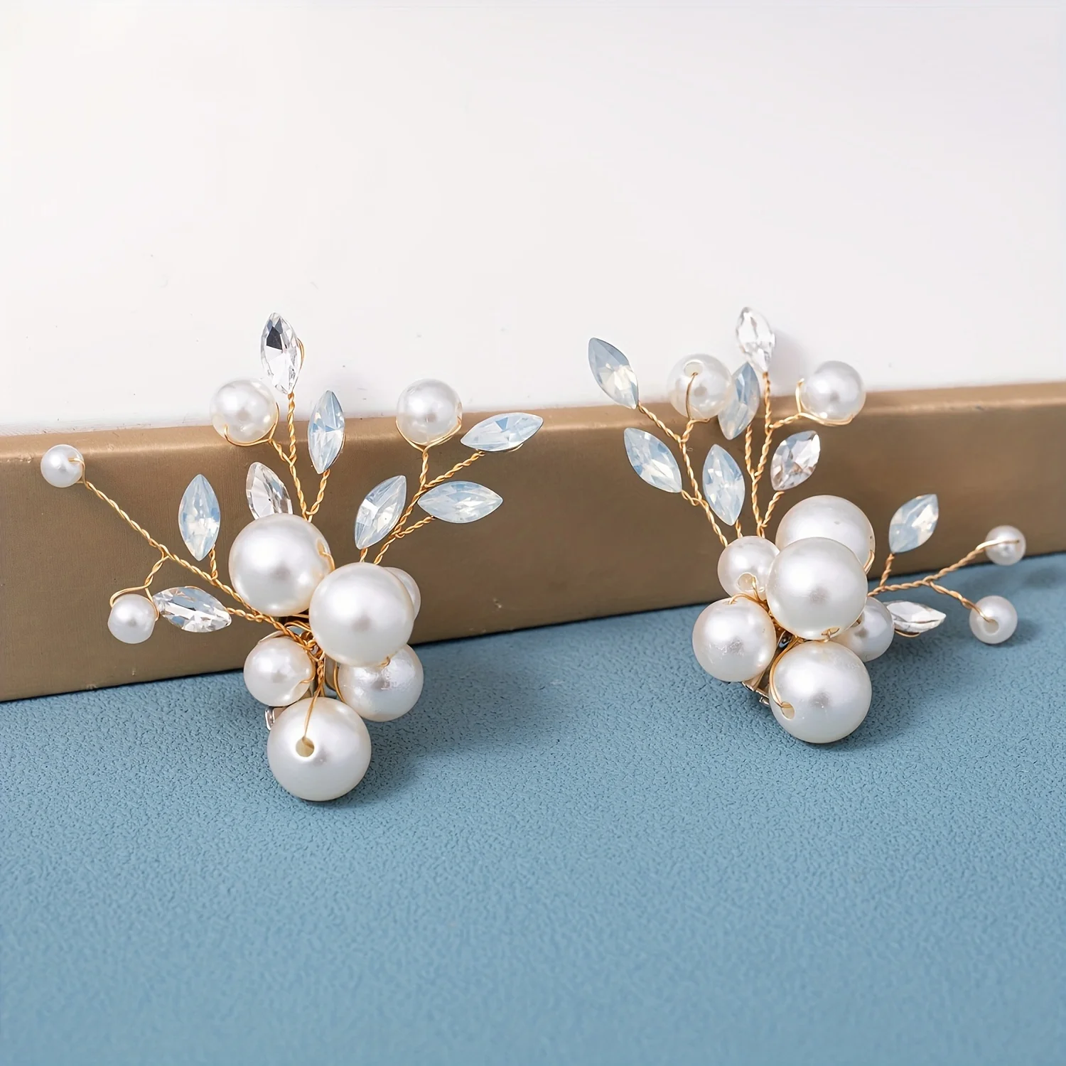 1 pair/Sets of bridal accessories Crystal Pearl Shoe Clip Pin Party Wedding Bridal Shoe Clip Everyday accessories image 3