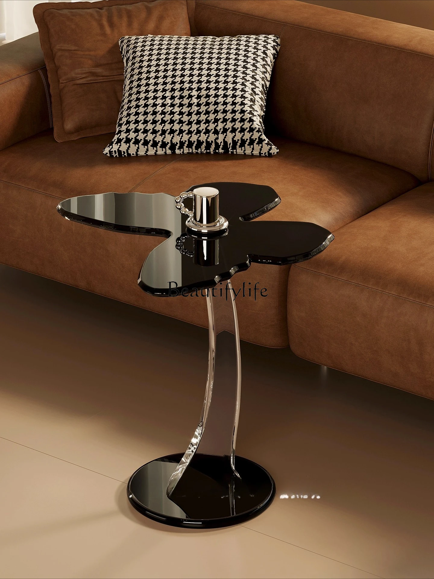 

*Acrylic art edge few minimalist bedside table creative storage modern simplicity