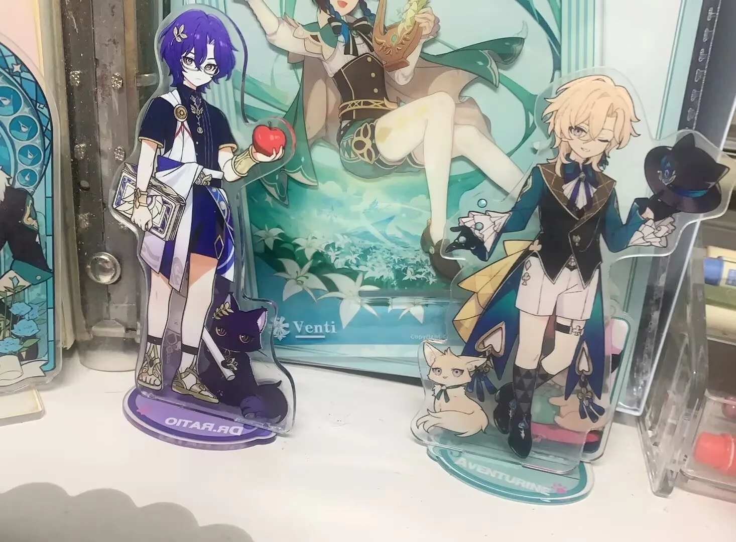 「バースト：スターレール」ゲーム「ドクター・リサ・マリコ・サンド・ゴールド」アクリル自作スタンディングサインフィギュア Gu Zi スタンディングサイン