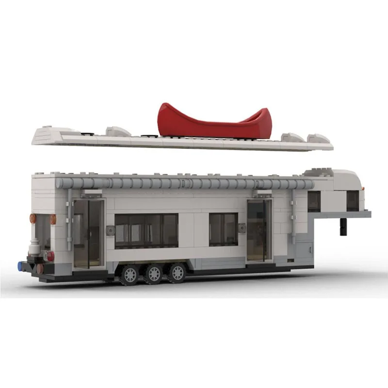 Building Block Camper RV Campsite Car Connecting Model - 478 Pieces, Fun Birthday Toy, Holiday Christmas and New Year Gift